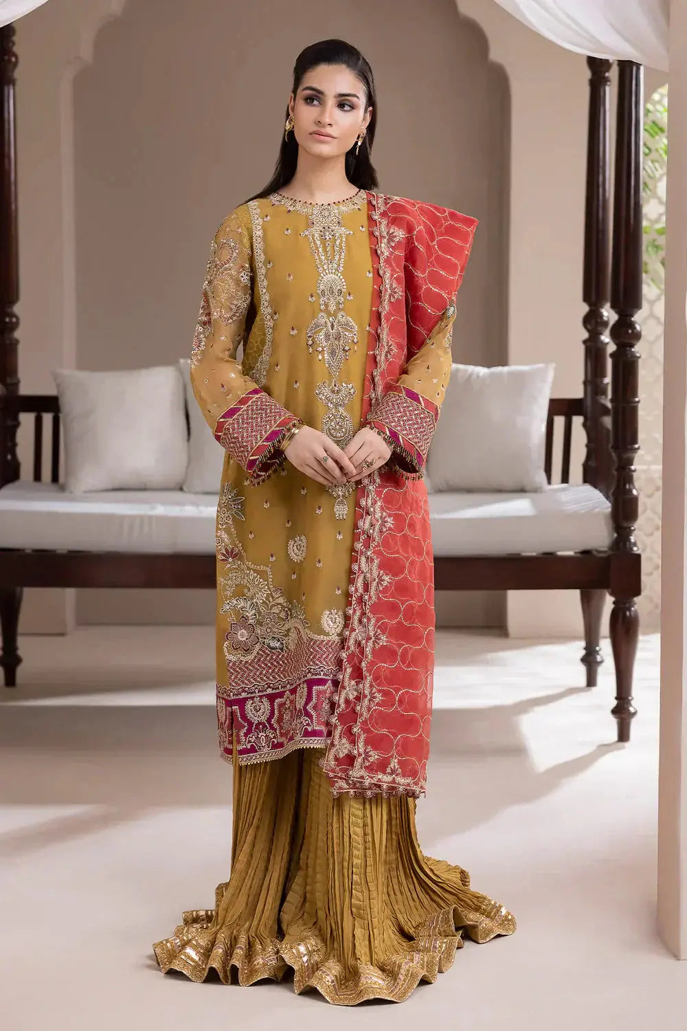 Baroque | Formals Collection | UF-411 - Pakistani Designer Dress - by Baroque | Type: Formal - 100% Original at Saira Sultan