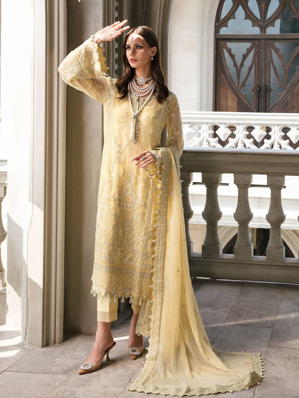 Gulaal | Embroidered Chiffon | SAHAR 04 - Pakistani Designer Dress - by Gulaal | Type: Formal - 100% Original at Saira Sultan
