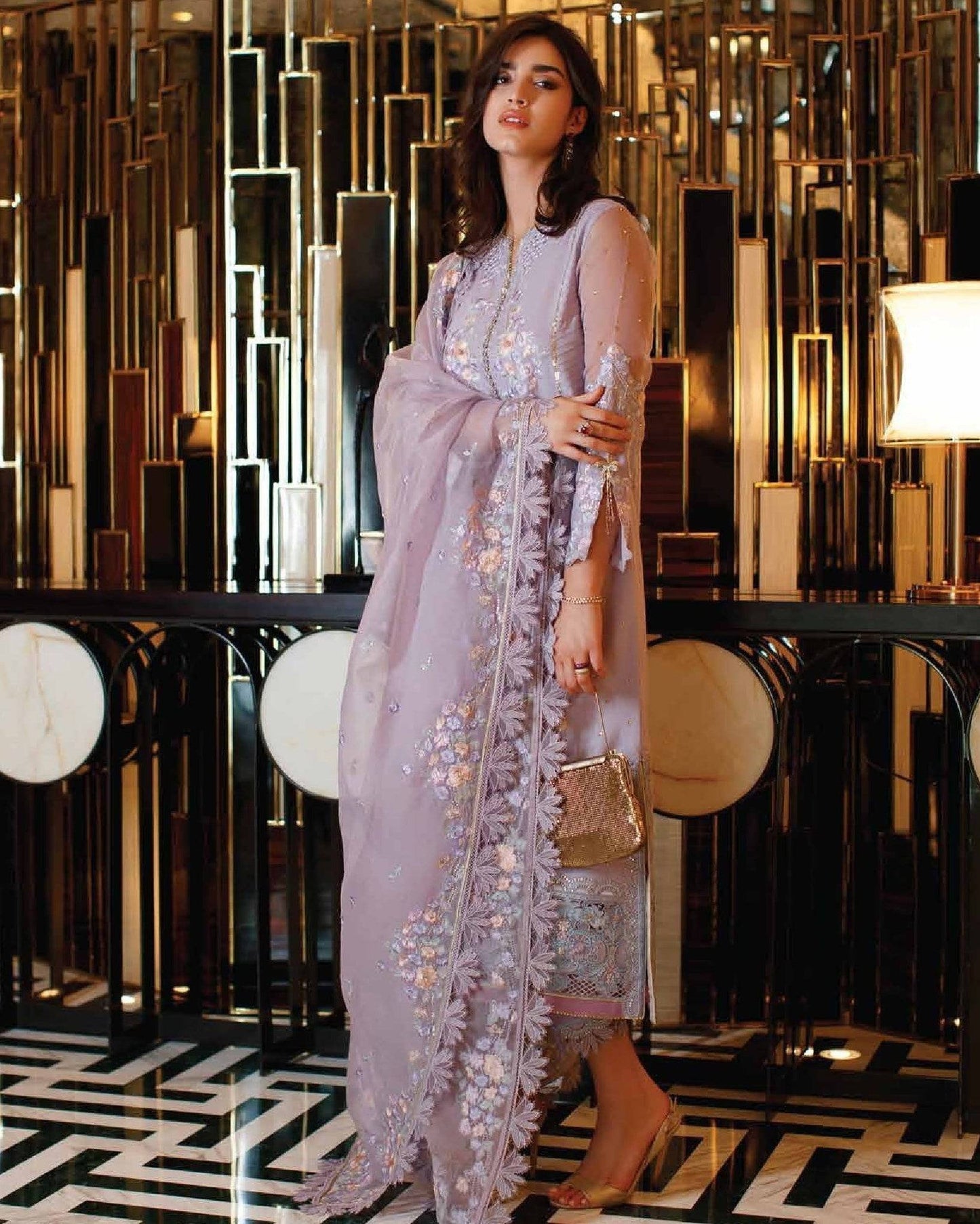 Mushq | Astoria Festive Lawn | D-03 BLAIR - Pakistani Designer Dress - by Mushq | Type: Luxury - 100% Original at Saira Sultan