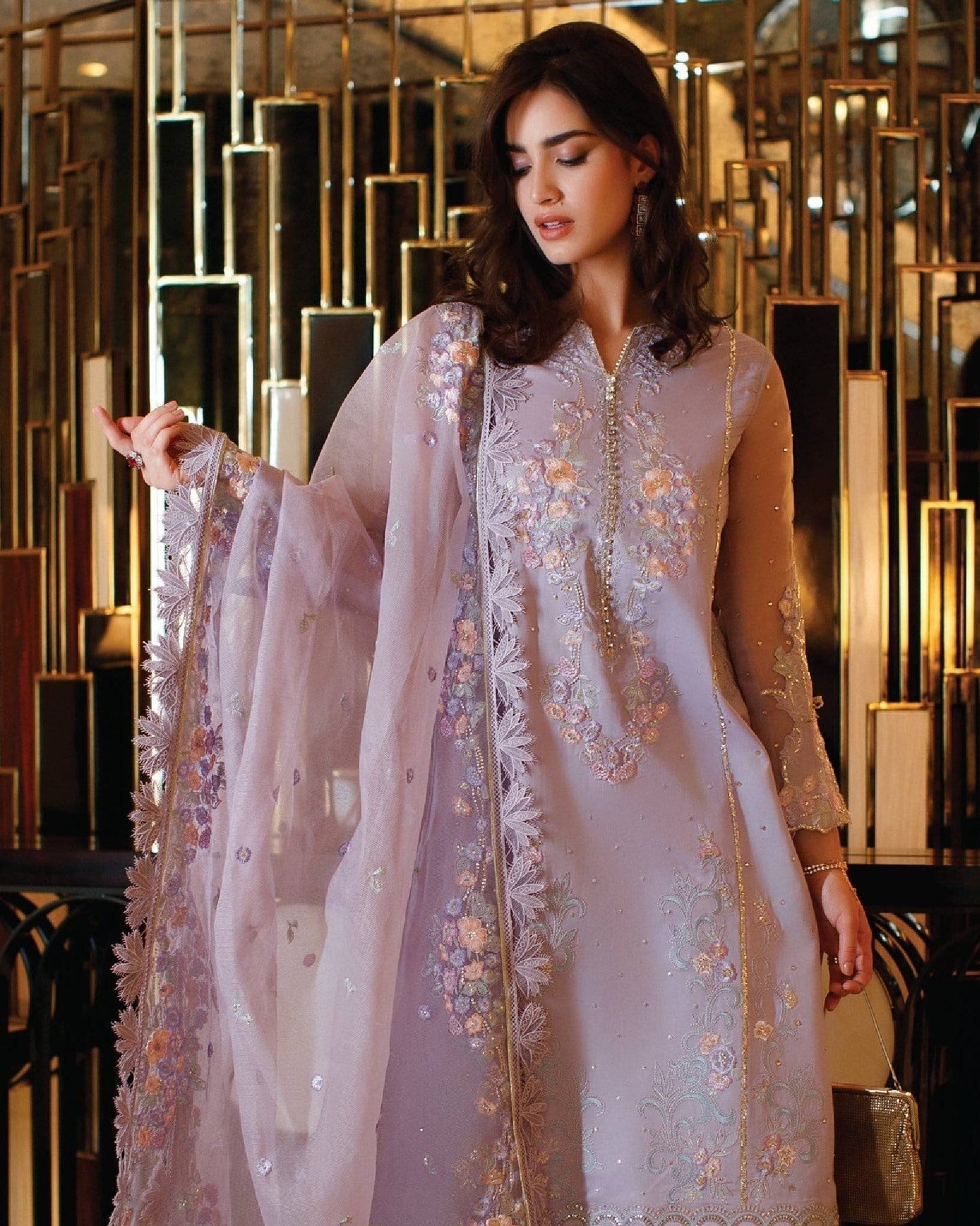 Mushq | Astoria Festive Lawn | D-03 BLAIR - Pakistani Designer Dress - by Mushq | Type: Luxury - 100% Original at Saira Sultan