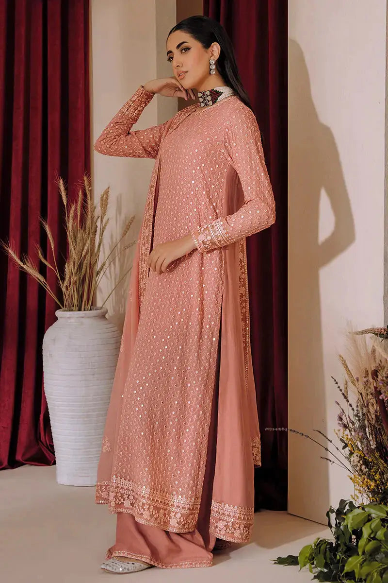 Cross Stitch | Wedding Festive 23 | CAMEO BROWN - Pakistani Designer Dress - by Cross Stitch | Type: Formal - 100% Original at Saira Sultan