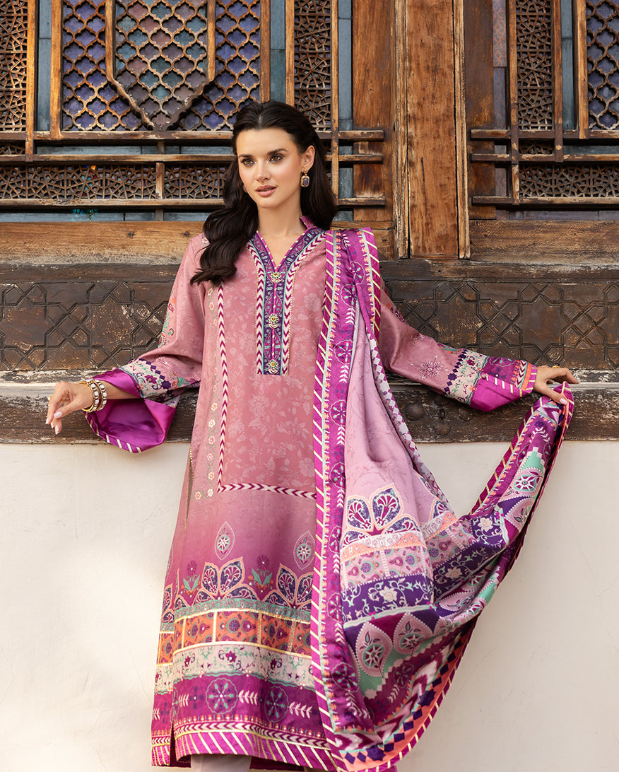 Mushq | Nirvana Printed Silk | Stella Song - Pakistani Designer Dress - by Mushq - Type : Ladies Clothes - 100% Original at Saira Sultan