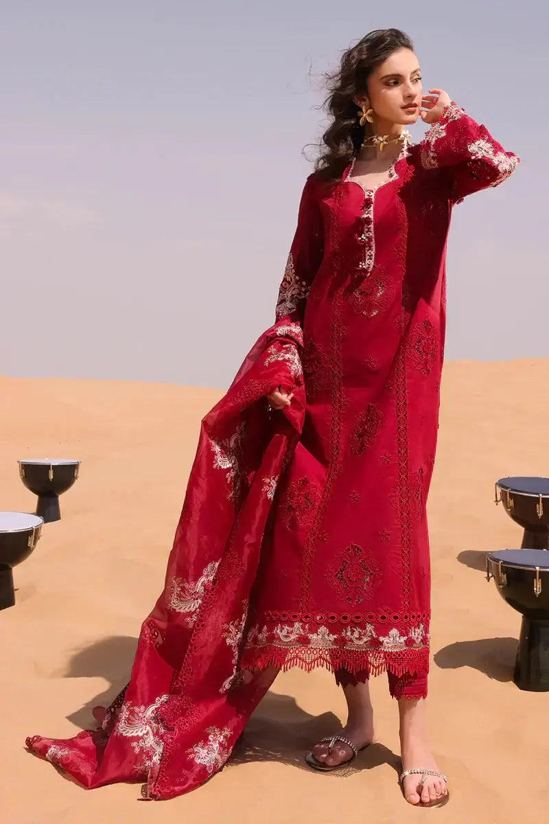 Qalamkar | Chikankari Eid Edit 24 | KM-05 AMANDINE - Pakistani Designer Dress - by Qalamkar | Type: Luxury - 100% Original at Saira Sultan
