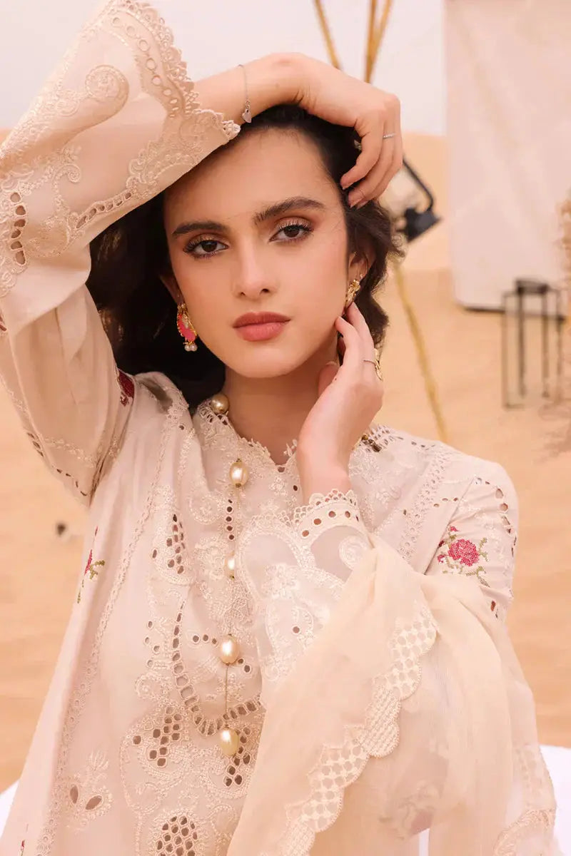 Qalamkar | Chikankari Eid Edit 24 | KM-07 CAOIMHE - Pakistani Designer Dress - by Qalamkar | Type: Luxury - 100% Original at Saira Sultan