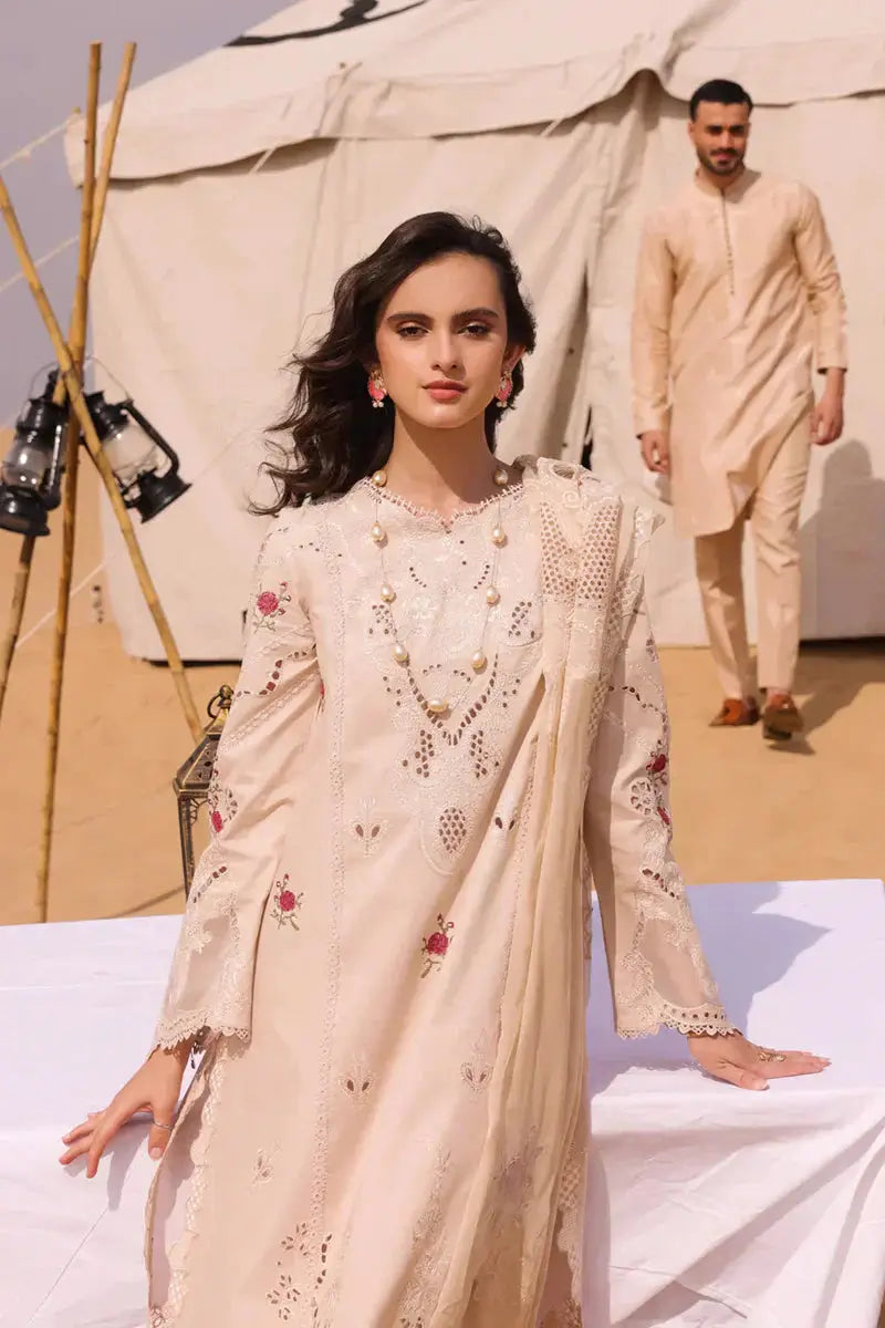 Qalamkar | Chikankari Eid Edit 24 | KM-07 CAOIMHE - Pakistani Designer Dress - by Qalamkar | Type: Luxury - 100% Original at Saira Sultan