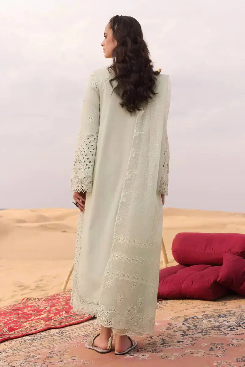 Qalamkar | Chikankari Eid Edit 24 | KM-04 SORCHA - Pakistani Designer Dress - by Qalamkar | Type: Luxury - 100% Original at Saira Sultan