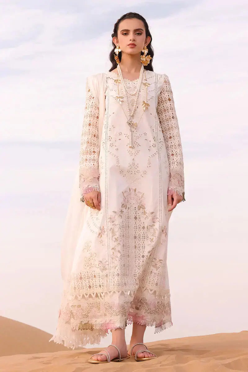 Qalamkar | Chikankari Eid Edit 24 | KM-02 SAOIRSE - Pakistani Designer Dress - by Qalamkar | Type: Luxury - 100% Original at Saira Sultan