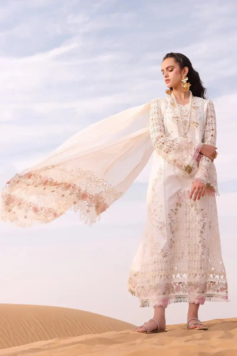 Qalamkar | Chikankari Eid Edit 24 | KM-02 SAOIRSE - Pakistani Designer Dress - by Qalamkar | Type: Luxury - 100% Original at Saira Sultan