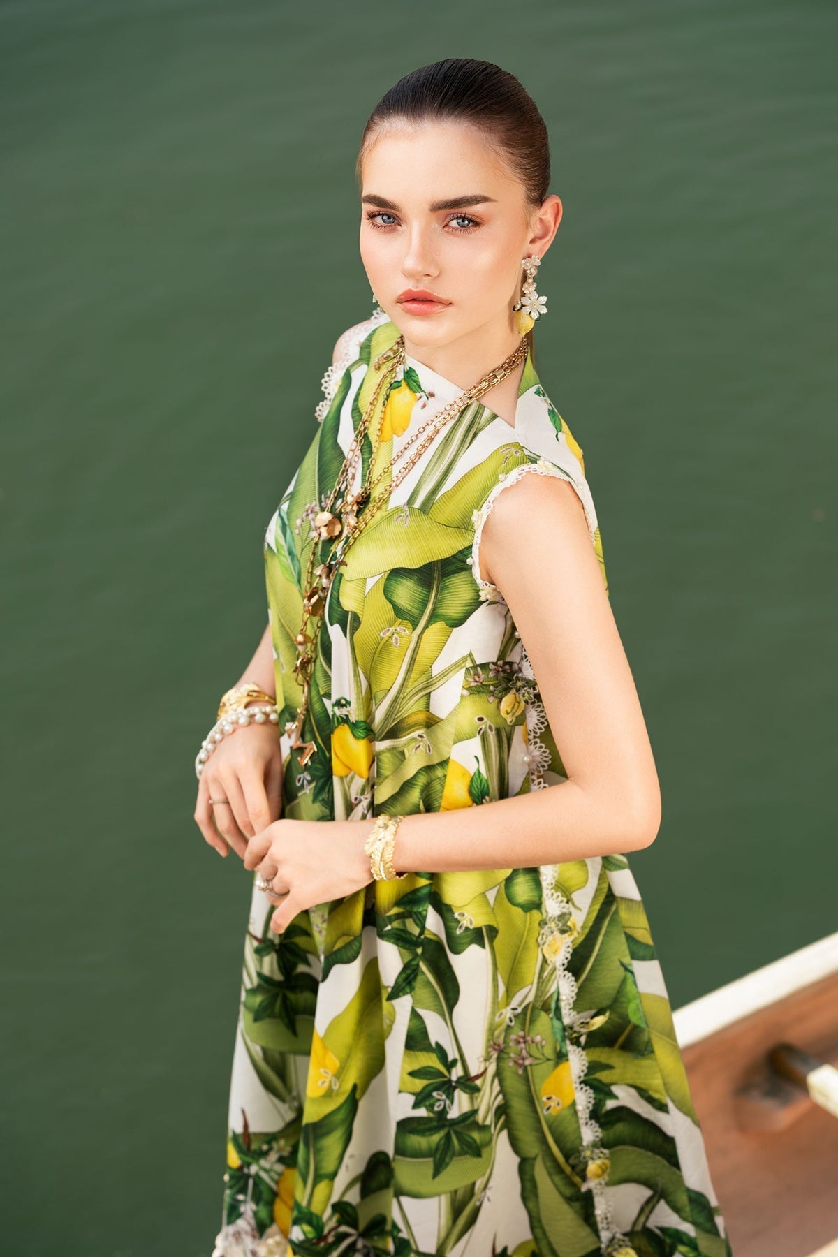 Maria B | M Prints 25 | MPT-2503-A L White Lawn