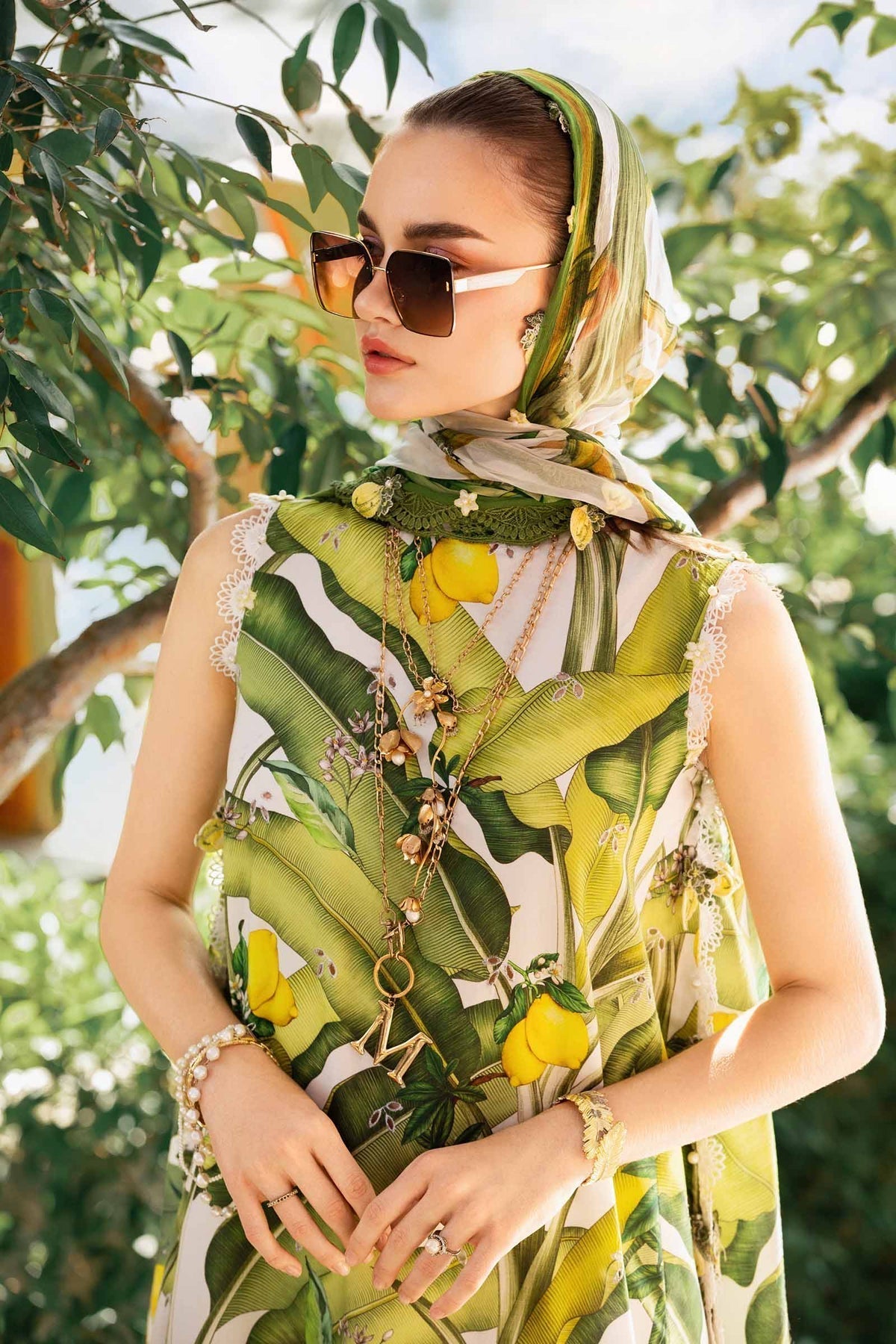 Maria B | M Prints 25 | MPT-2503-A M White Lawn