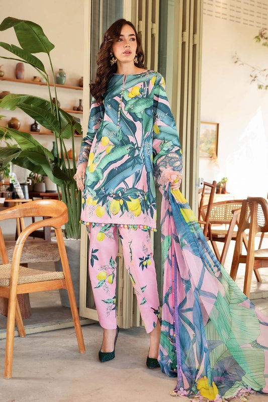 Maria B | M Prints 25 | MPT-2503-B XS Pink Lawn