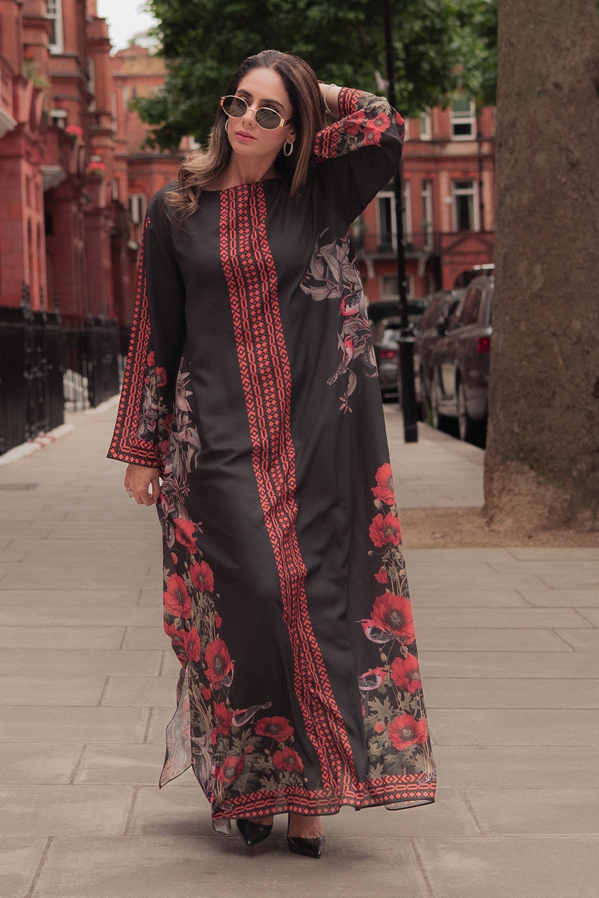 Erum Khan I Kaftan Edit I Moon Shadow - Pakistani Designer Dress - by Erum Khan - Type : Ladies Clothes - 100% Original at Saira Sultan