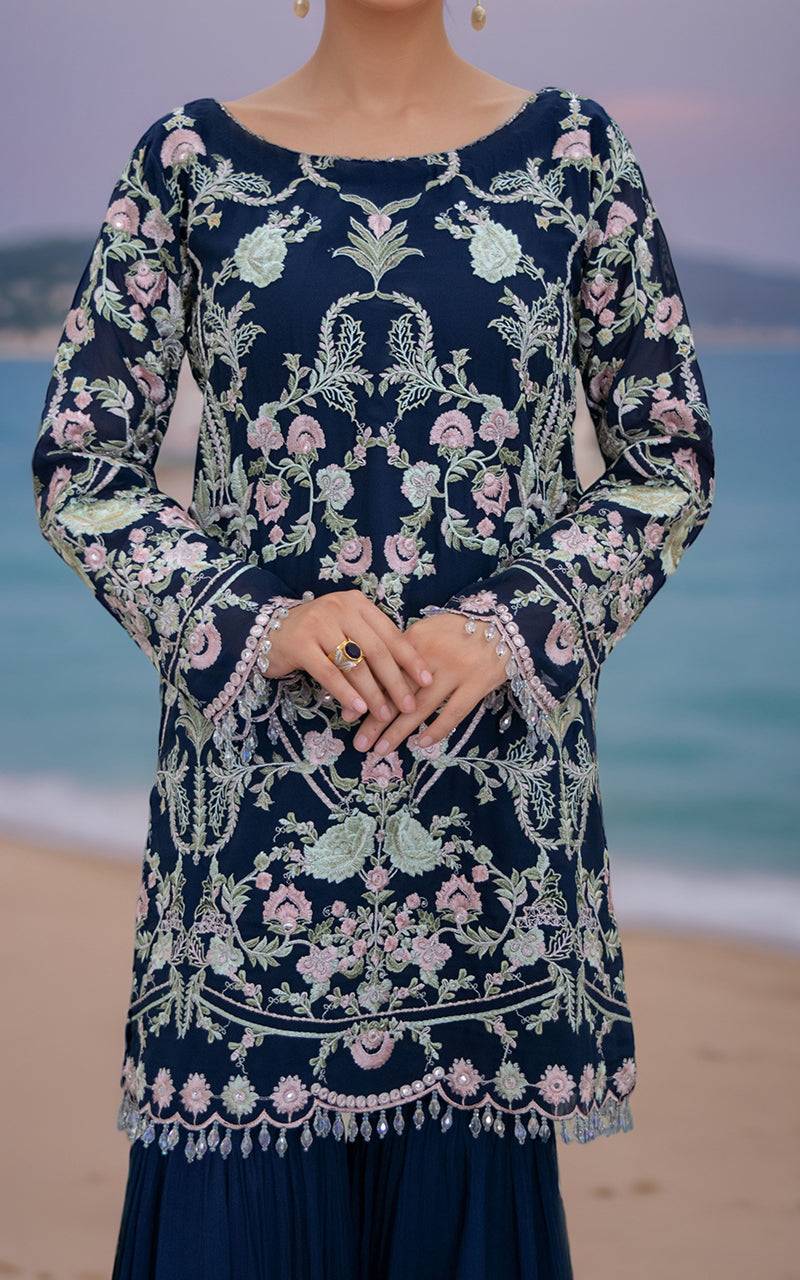 Threads and Motifs | Formal Dresses 25 | Chiffon Embroidered Shirt