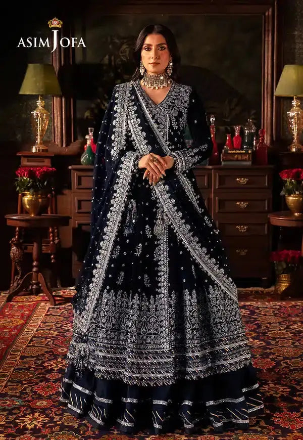Asim Jofa | Makhmal Wedding Velvet 23 | AJMM-04 - Pakistani Designer Dress - by Asim Jofa | Type: Bridal - 100% Original at Saira Sultan