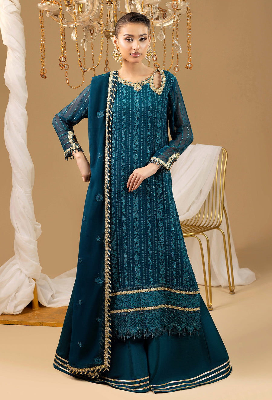 Adans Libas | Chiffon 25 | 7588 H - Pakistani Designer Dress - by Adans Libas - Type : Ladies Clothes - 100% Original at Saira Sultan