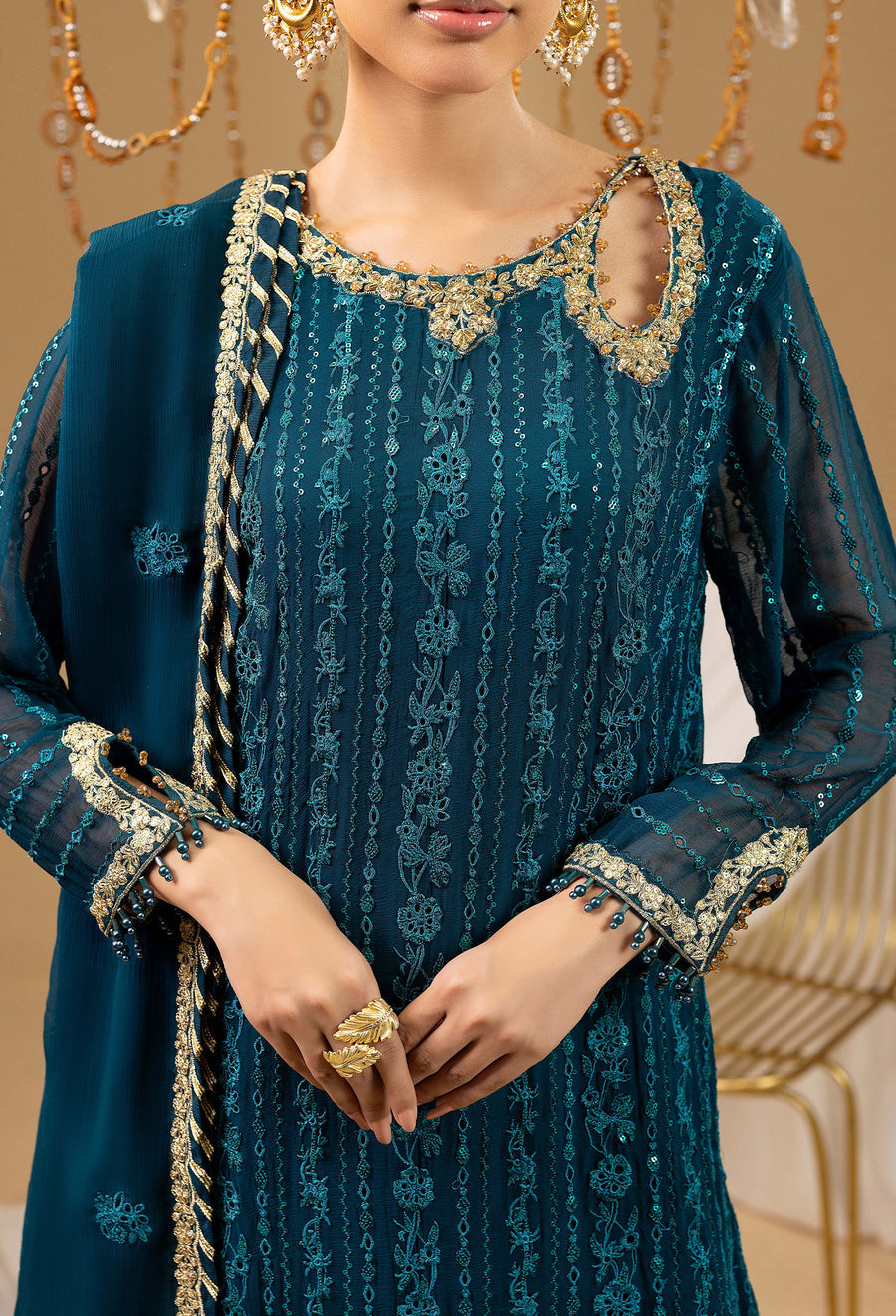 Adans Libas | Chiffon 25 | 7588 H - Pakistani Designer Dress - by Adans Libas - Type : Ladies Clothes - 100% Original at Saira Sultan