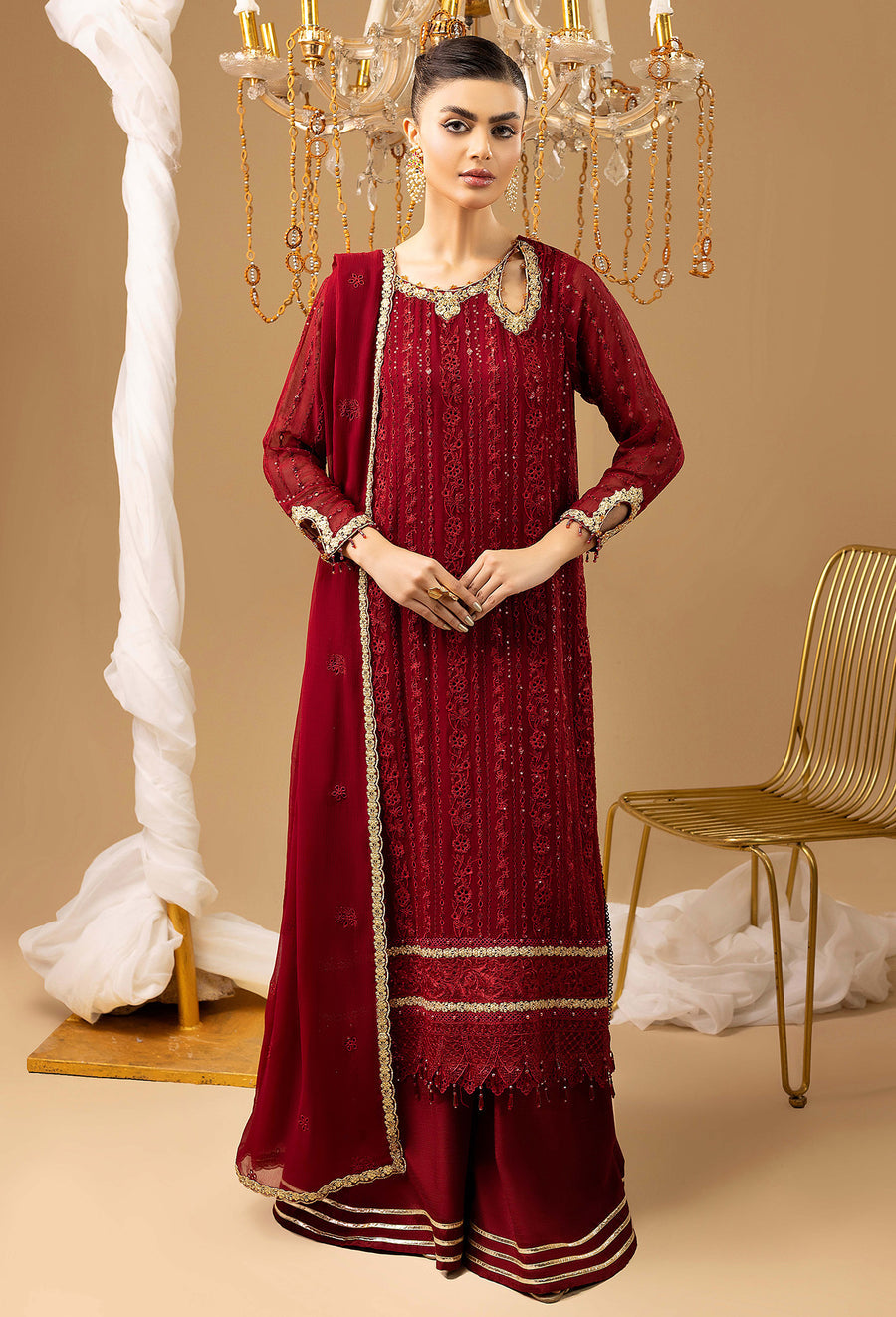 Adans Libas | Chiffon 25 | 7583 M - Pakistani Designer Dress - by Adans Libas - Type : Ladies Clothes - 100% Original at Saira Sultan