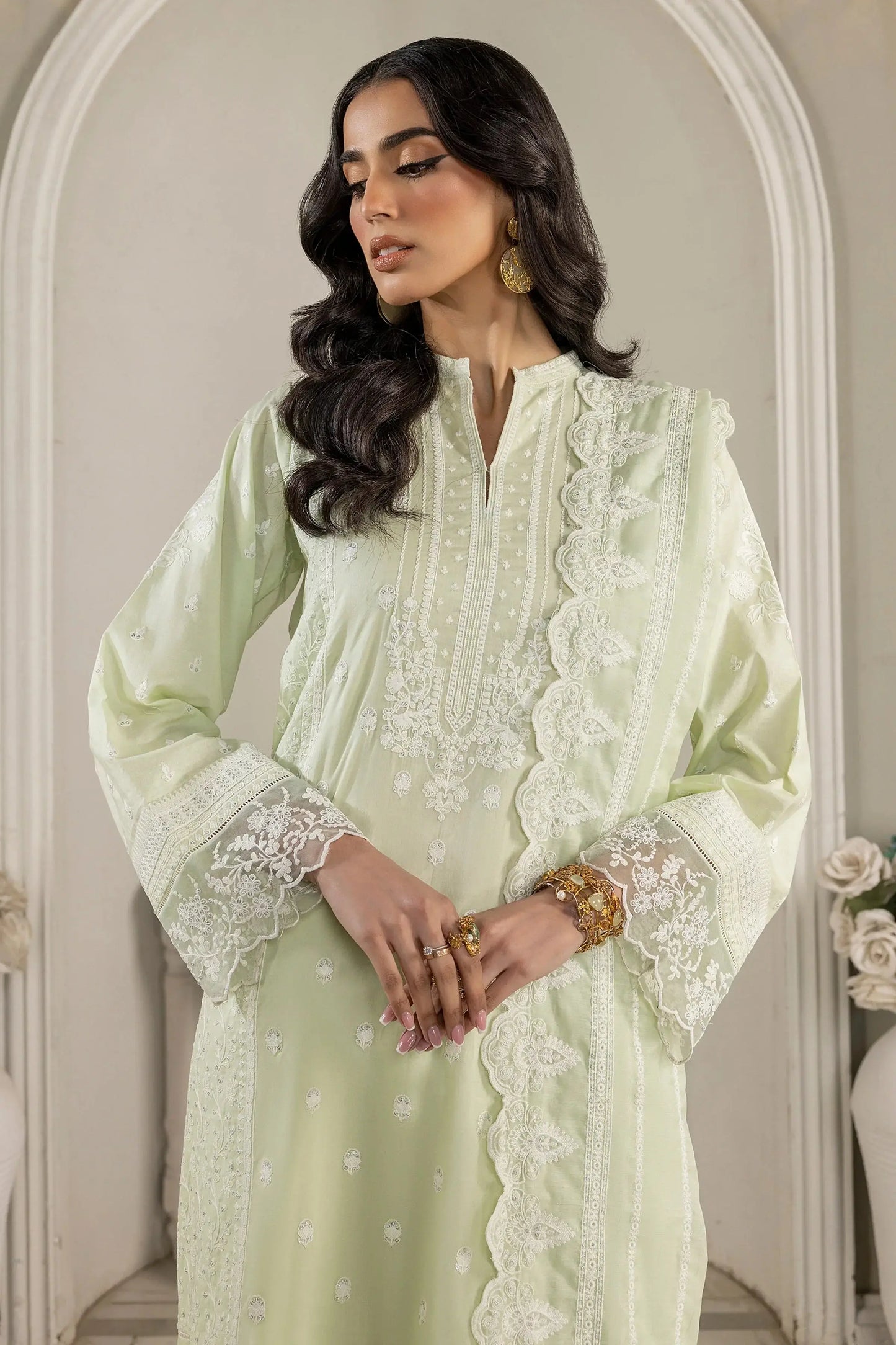 LSM | Embroidered Collection | 02 - Pakistani Designer Dress - by LSM | Type: Luxury - 100% Original at Saira Sultan