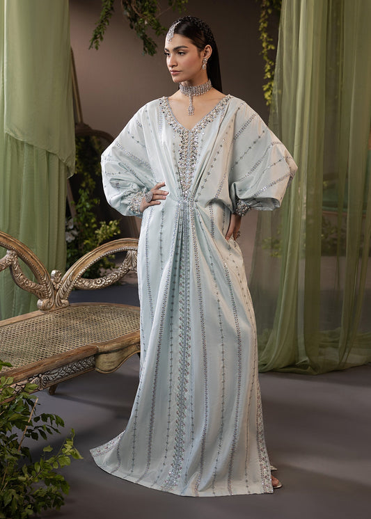 Shurooq | Garden of Dream | Frost S Ice Blue Silk