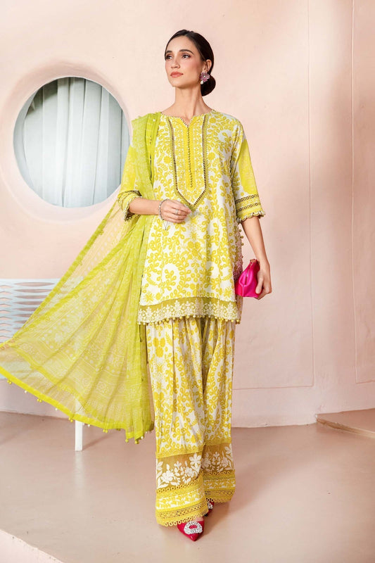 Maria B | M Prints 25 | MPT-2504-A XS Yellow Lawn