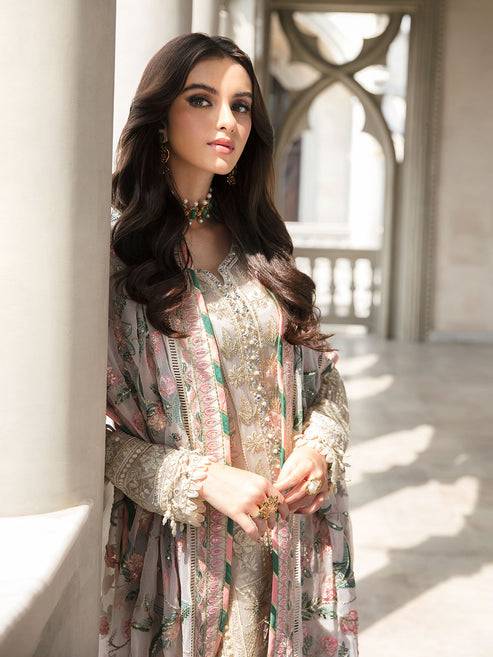 Gulaal | Embroidered Chiffon | CEMILE 03 - Pakistani Designer Dress - by Gulaal | Type: Luxury - 100% Original at Saira Sultan