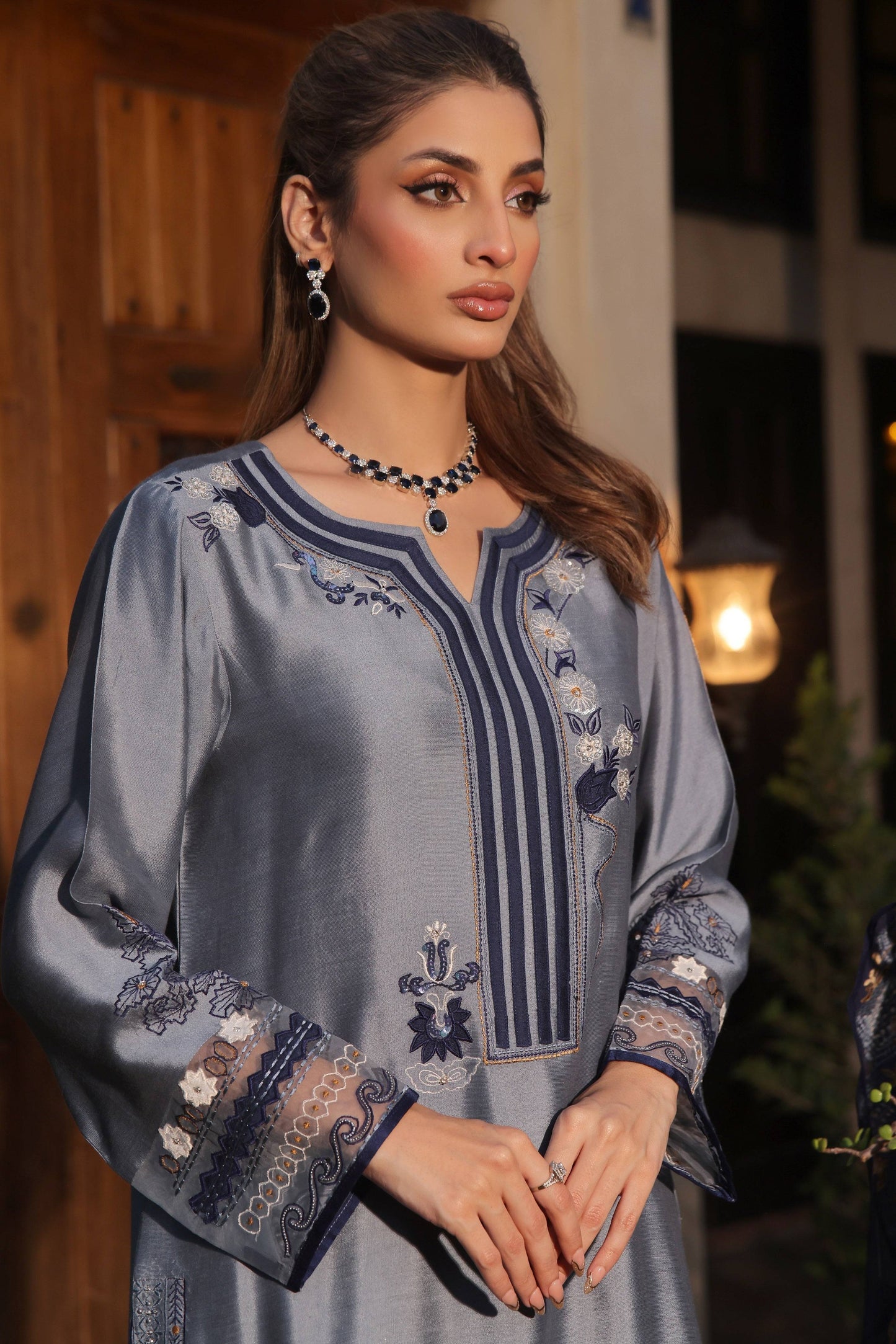 Mona Imran | Ezel Eid 25 | Tajdaar - Pakistani Designer Dress - by Hoorain Designer Wear | Type: - 100% Original at Saira Sultan