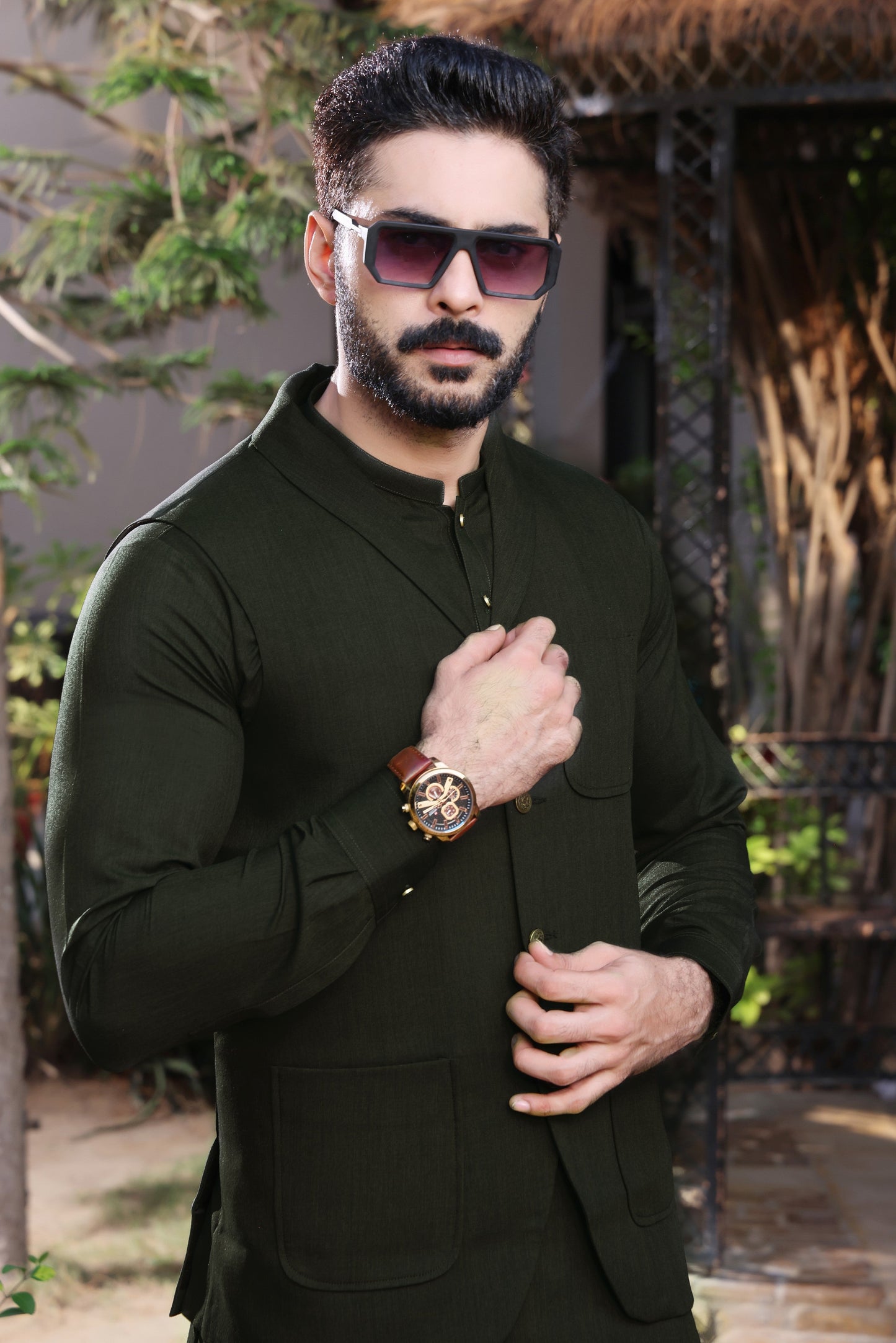 TGM | Men Fancy Wedding | Emerald Groove (3 Piece) X-Large