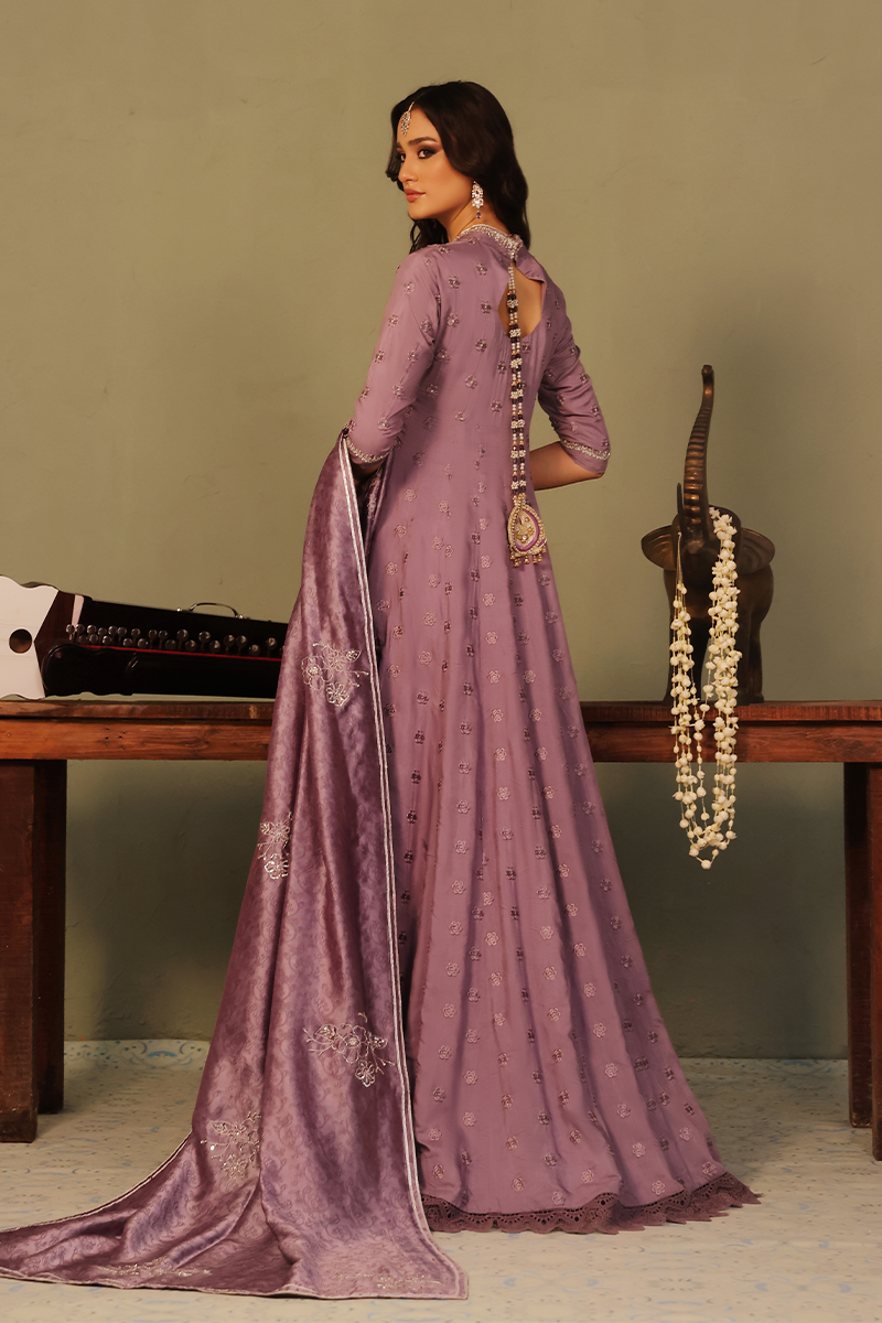 Mona Imran | Dilzaib Formals | Muskaan S Sangria Viscose Silk