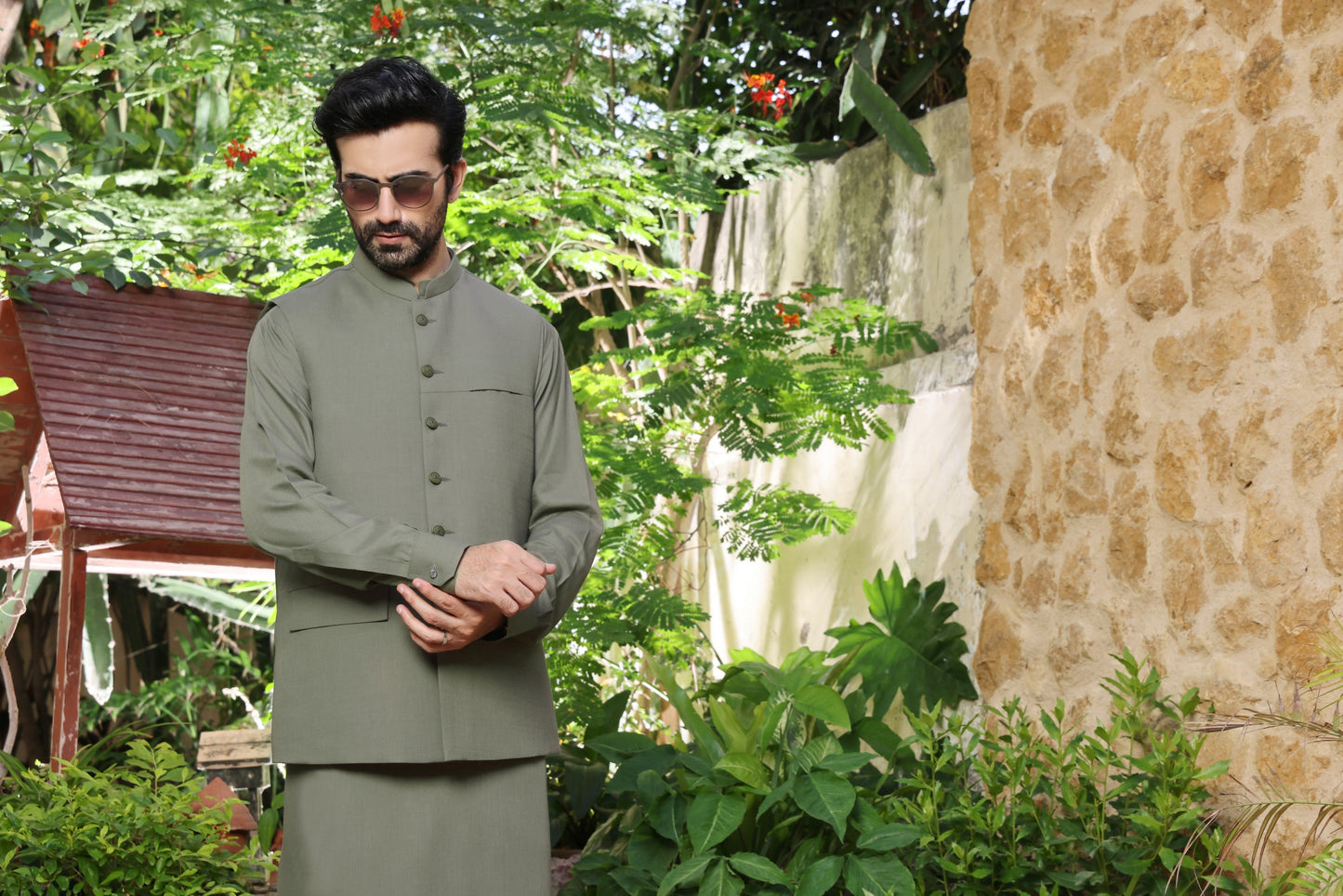 TGM | Men Fancy Wedding | Sapphire Green (3 Piece) Medium