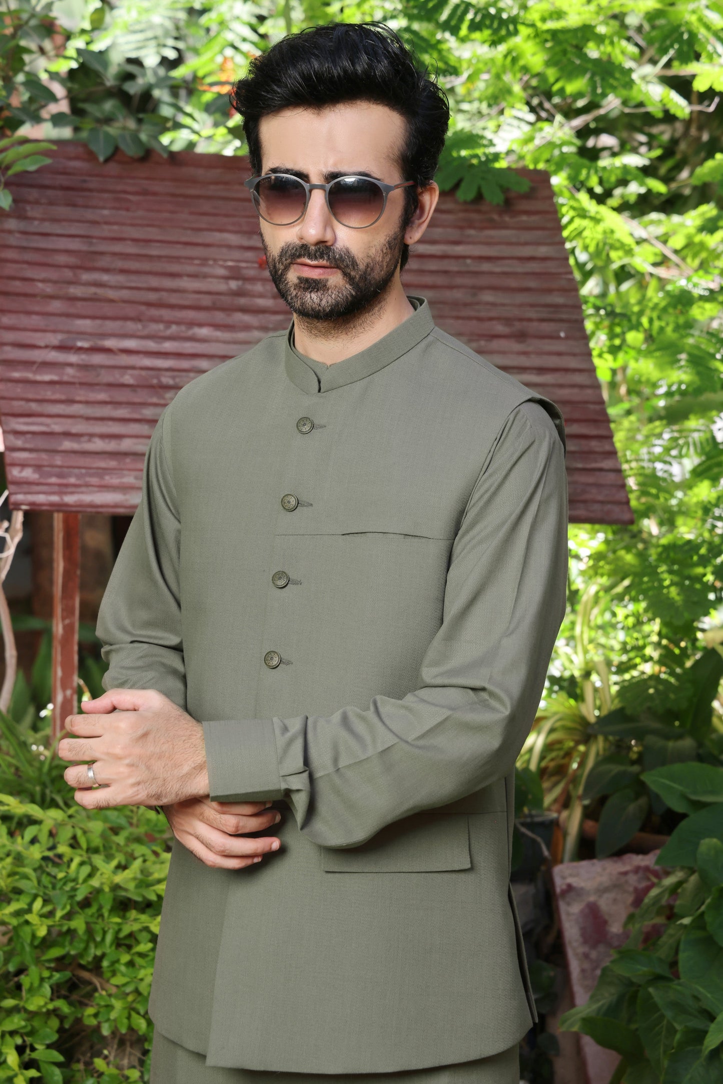 TGM | Men Fancy Wedding | Sapphire Green (3 Piece) X-Large
