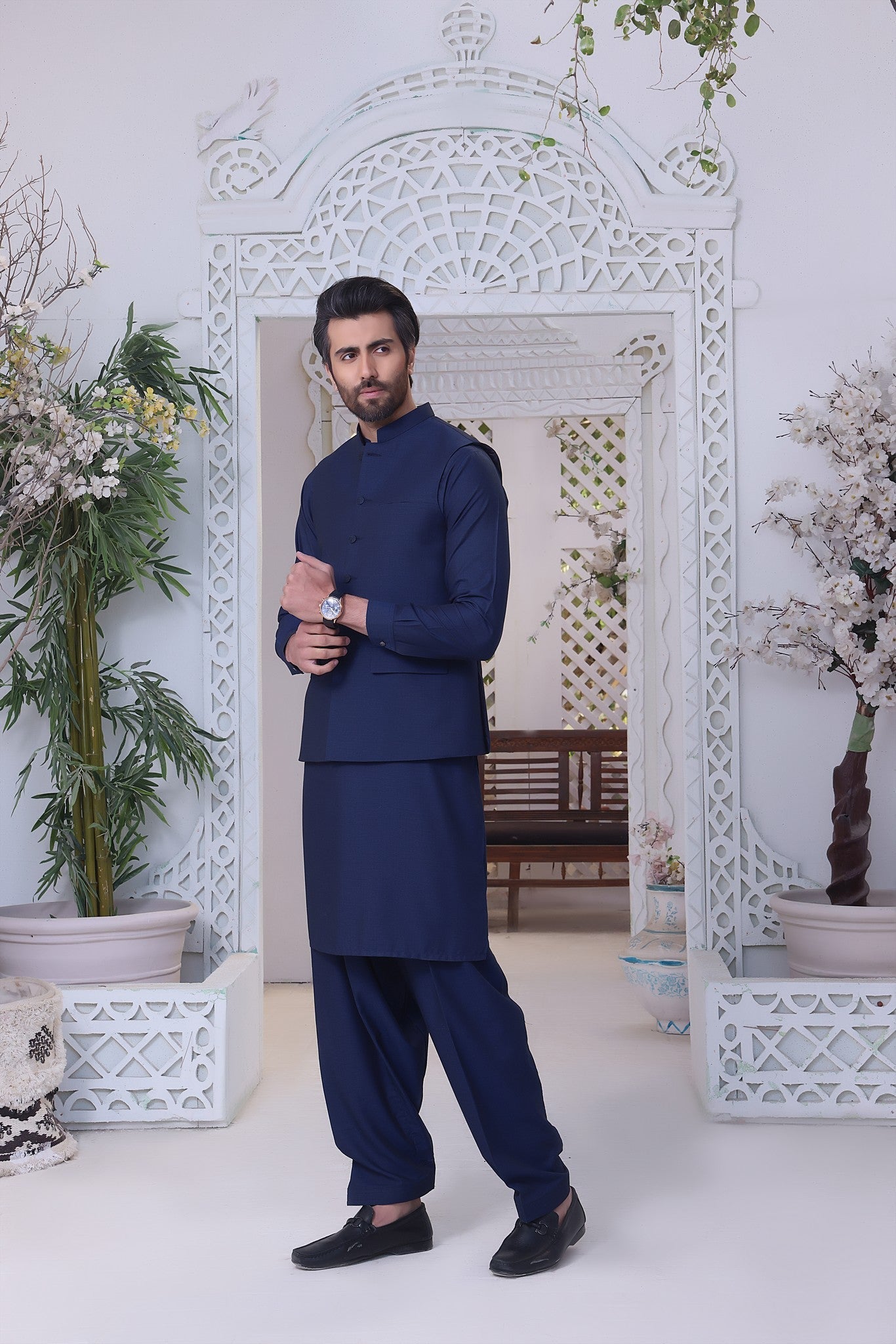 TGM | Men Fancy Wedding | Blue Munsell (3 Piece) Large