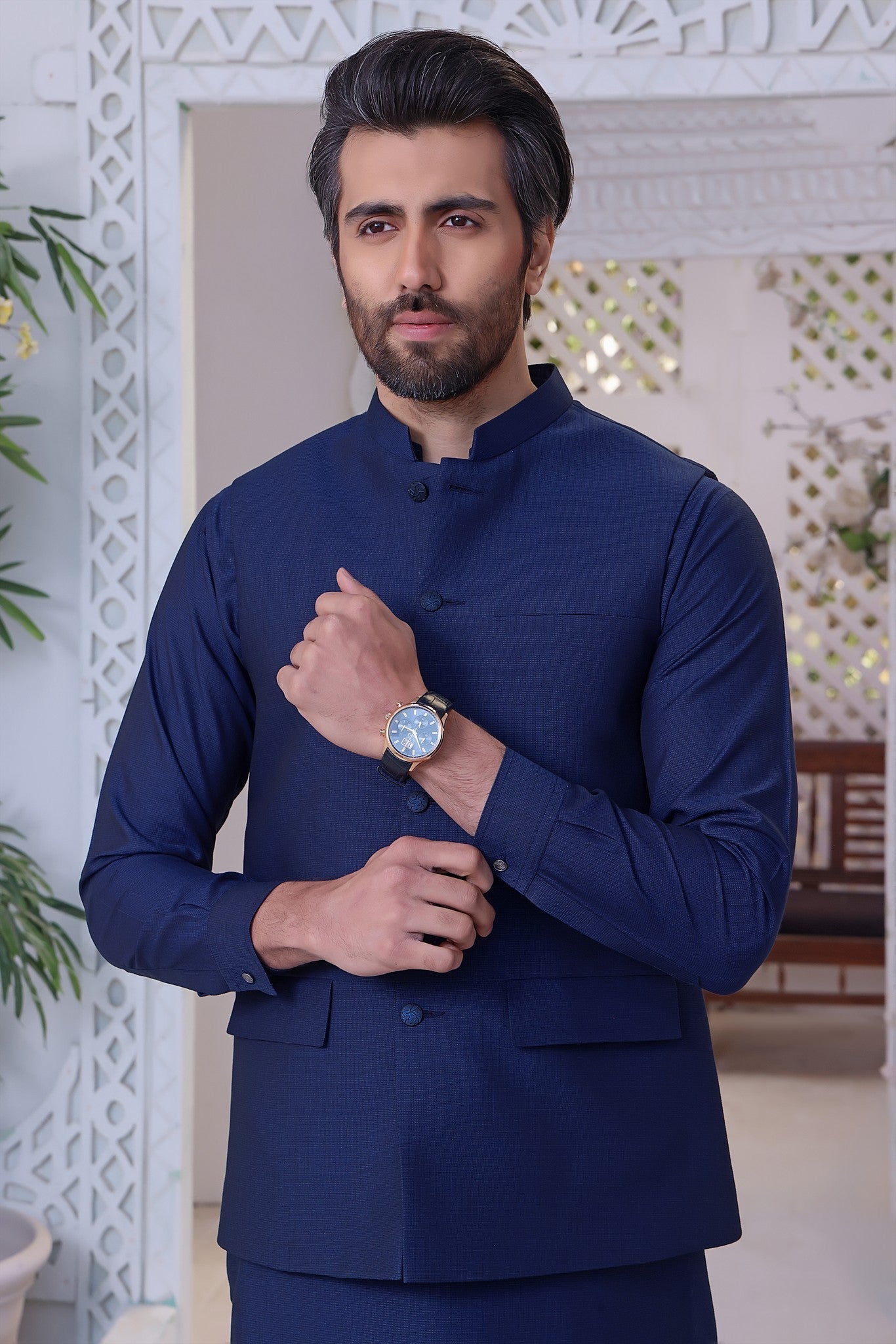 TGM | Men Fancy Wedding | Blue Munsell (3 Piece) X-Large