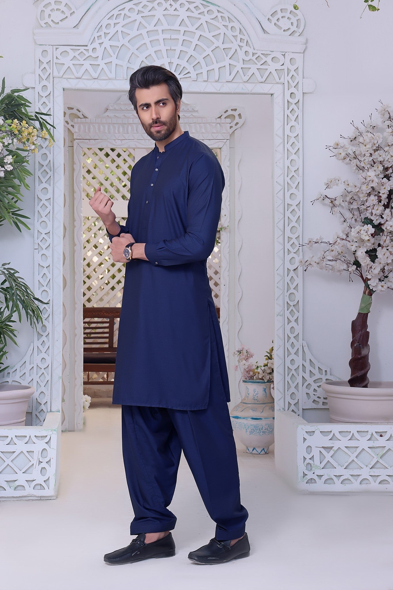 TGM | Men Fancy Wedding | Blue Munsell (3 Piece) Medium