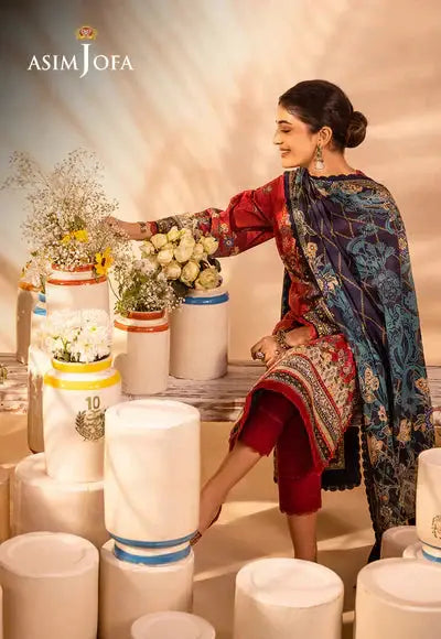 Asim Jofa | Prints Essentials | AJUB-02 - Pakistani Designer Dress - by Asim Jofa | Type: Luxury - 100% Original at Saira Sultan