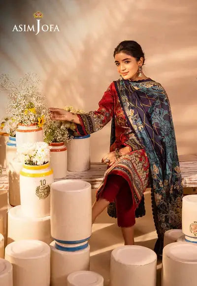 Asim Jofa | Prints Essentials | AJUB-02 - Pakistani Designer Dress - by Asim Jofa | Type: Luxury - 100% Original at Saira Sultan