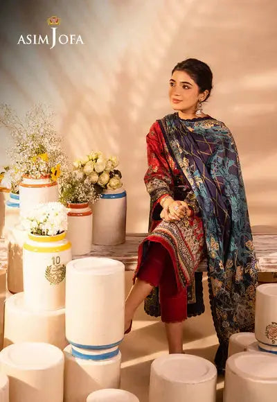 Asim Jofa | Prints Essentials | AJUB-02 - Pakistani Designer Dress - by Asim Jofa | Type: Luxury - 100% Original at Saira Sultan