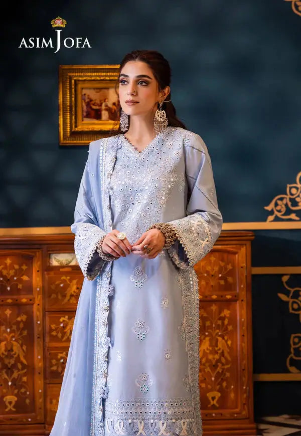 Asim Jofa | Fasana e Ishq Eid Luxury Lawn |AJFI-12 - Pakistani Designer Dress - by Asim Jofa | Type: Luxury - 100% Original at Saira Sultan