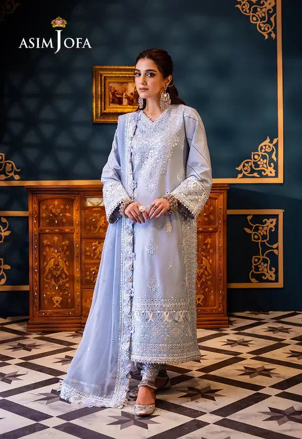 Asim Jofa | Fasana e Ishq Eid Luxury Lawn |AJFI-12 - Pakistani Designer Dress - by Asim Jofa | Type: Luxury - 100% Original at Saira Sultan