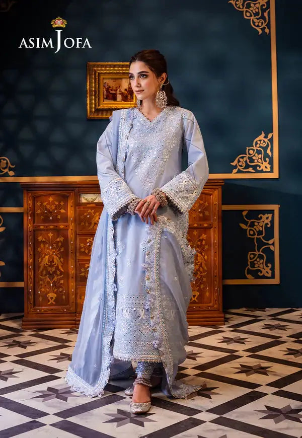 Asim Jofa | Fasana e Ishq Eid Luxury Lawn |AJFI-12 - Pakistani Designer Dress - by Asim Jofa | Type: Luxury - 100% Original at Saira Sultan