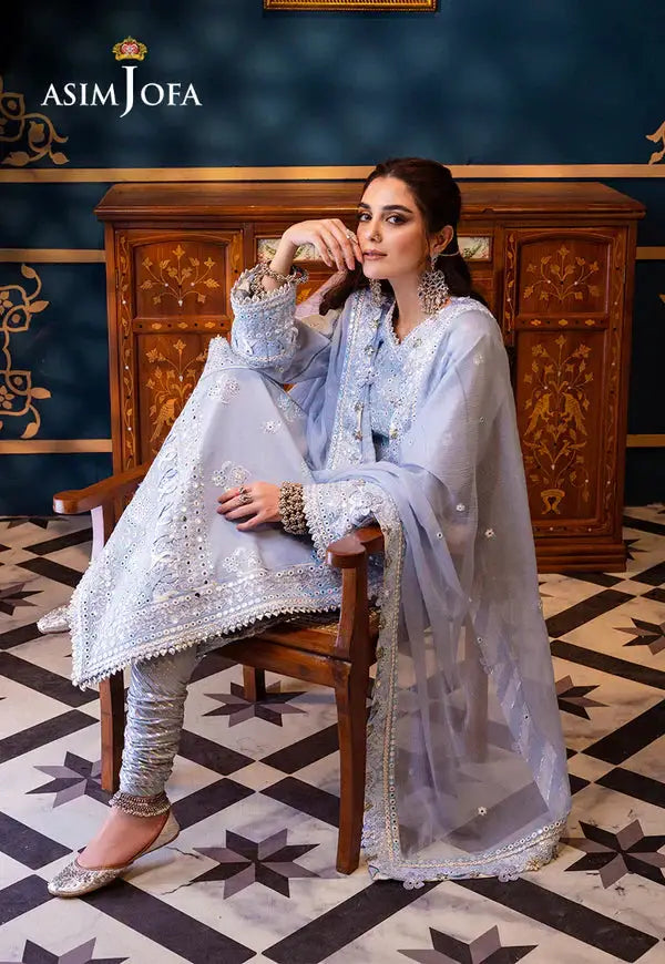 Asim Jofa | Fasana e Ishq Eid Luxury Lawn |AJFI-12 - Pakistani Designer Dress - by Asim Jofa | Type: Luxury - 100% Original at Saira Sultan