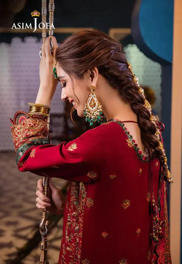 Asim Jofa | Fasana e Ishq Eid Luxury Lawn | AJFI-21 - Pakistani Designer Dress - by Asim Jofa | Type: Luxury - 100% Original at Saira Sultan