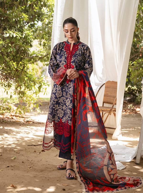 Zainab Chottani | Tahra Lawn 24 | TAMARA - D 7A - Pakistani Designer Dress - by Zainab Chottani | Type: Luxury - 100% Original at Saira Sultan
