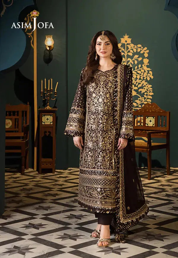 Asim Jofa | Fasana e Ishq Eid Luxury Lawn | AJFI-04 - Pakistani Designer Dress - by Asim Jofa | Type: Luxury - 100% Original at Saira Sultan