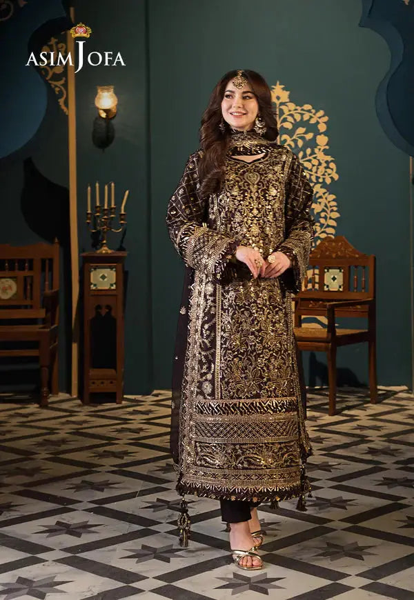 Asim Jofa | Fasana e Ishq Eid Luxury Lawn | AJFI-04 - Pakistani Designer Dress - by Asim Jofa | Type: Luxury - 100% Original at Saira Sultan