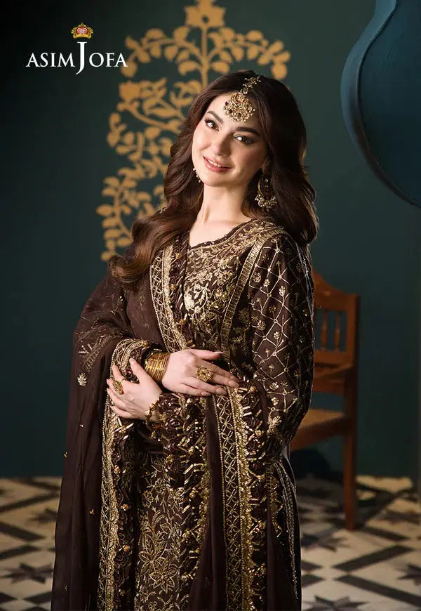 Asim Jofa | Fasana e Ishq Eid Luxury Lawn | AJFI-04 - Pakistani Designer Dress - by Asim Jofa | Type: Luxury - 100% Original at Saira Sultan