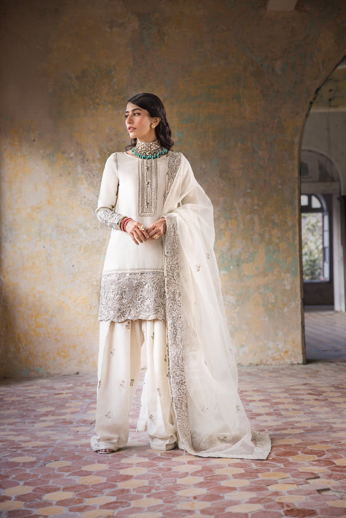 Erum Khan | Umaima Eid Edit | Hoorain S White Net