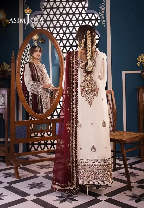 Asim Jofa | Fasana e Ishq Eid Luxury Lawn | AJFI-13 - Pakistani Designer Dress - by Asim Jofa | Type: Luxury - 100% Original at Saira Sultan