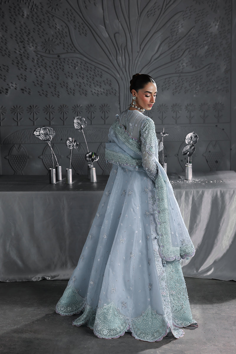 Qalamkar | Elirah Formals 25 | MF-08 SERENE AQUA - Pakistani Designer Dress - by Qalamkar - Type : Ladies Clothes - 100% Original at Saira Sultan