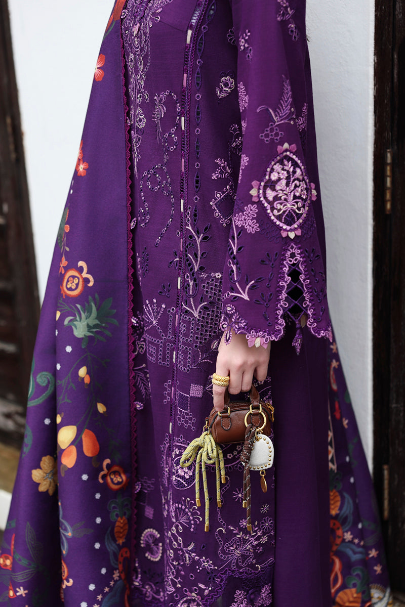 Qalamkar | Q Linen 25 | KL-15 IRIS - Pakistani Designer Dress - by Qalamkar - Type : Ladies Clothes - 100% Original at Saira Sultan