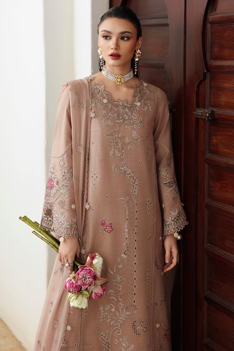 Qalamkar | Q Linen 25 | KL-14 DUSK - Pakistani Designer Dress - by Qalamkar - Type : Ladies Clothes - 100% Original at Saira Sultan